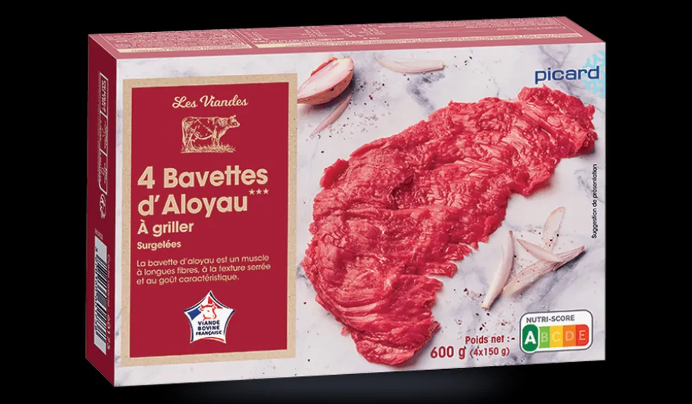 4 biftecks de bavette d'aloyau