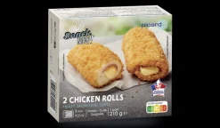 2 chicken rolls