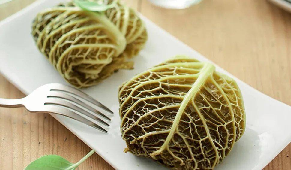 2 choux végétariens légumes, champignons
