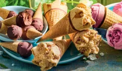 6 cônes caramel beurre salé