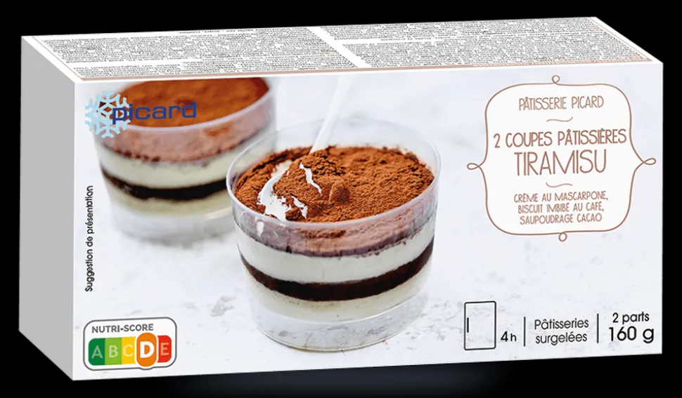 2 coupes pâtissières tiramisù