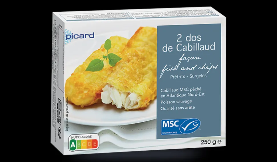 2 dos de cabillaud façon fish and chips MSC