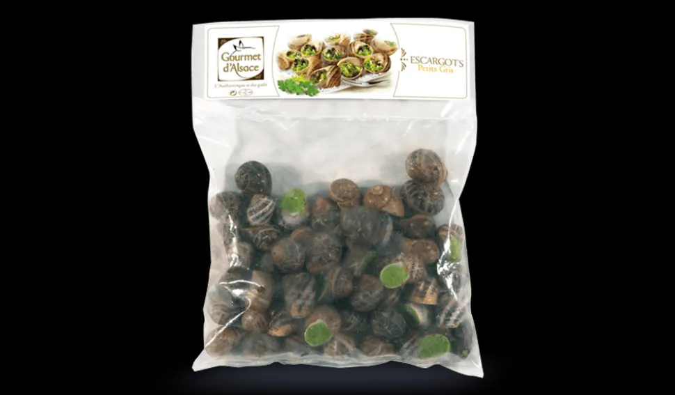 50 escargots petits gris, moyens, sans tortillon