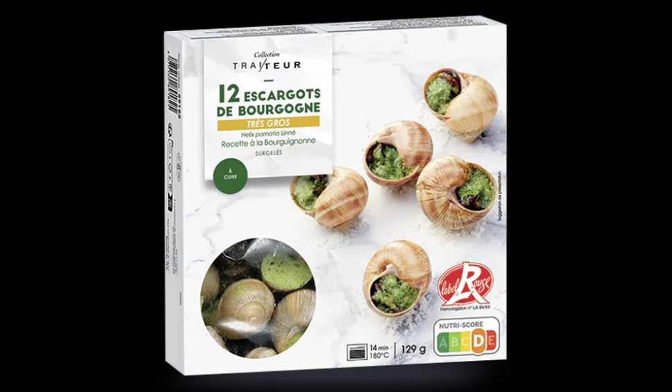 12 escargots très gros, Label Rouge