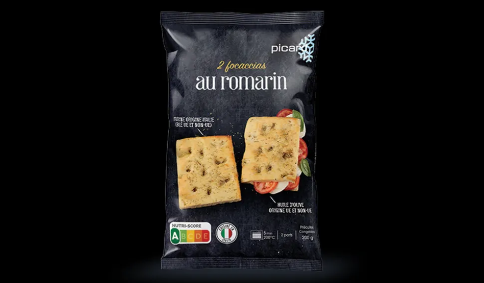 2 focaccias au romarin précuites