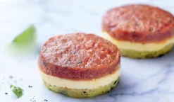 2 fondants tomate-fromage de chèvre-courgette
