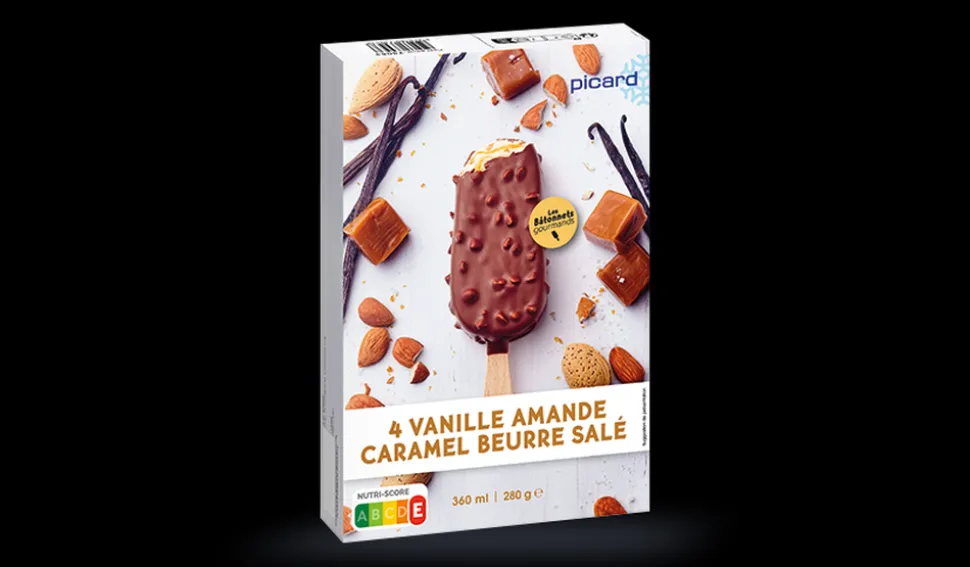 4 glaces Best vanille-amande-caramel beurre salé