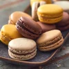 12 macarons pâtissiers opéra noisette citron pomme