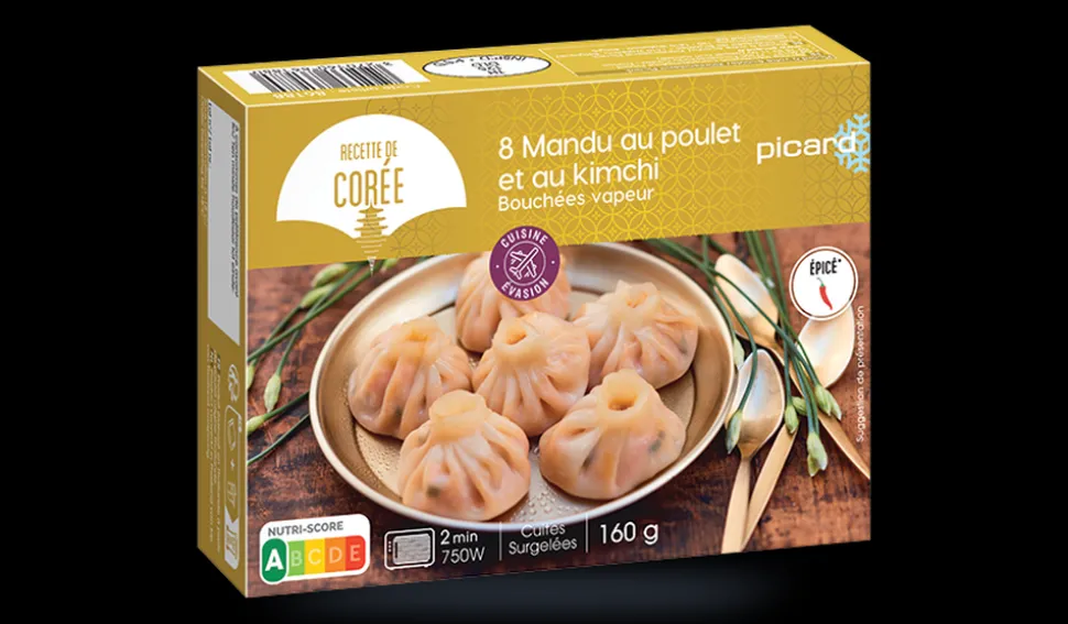 8 mandu au poulet et au kimchi, Cuisine Evasion