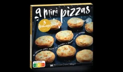 9 mini pizzas 3 fromages