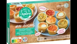 15 mini quiches 5 saveurs