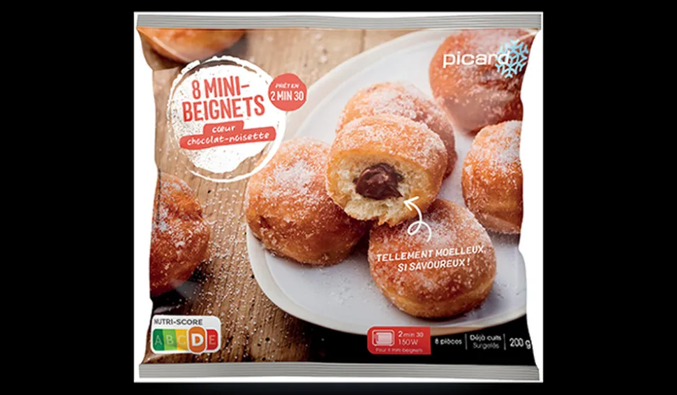 8 mini-beignets coeur chocolat-noisette