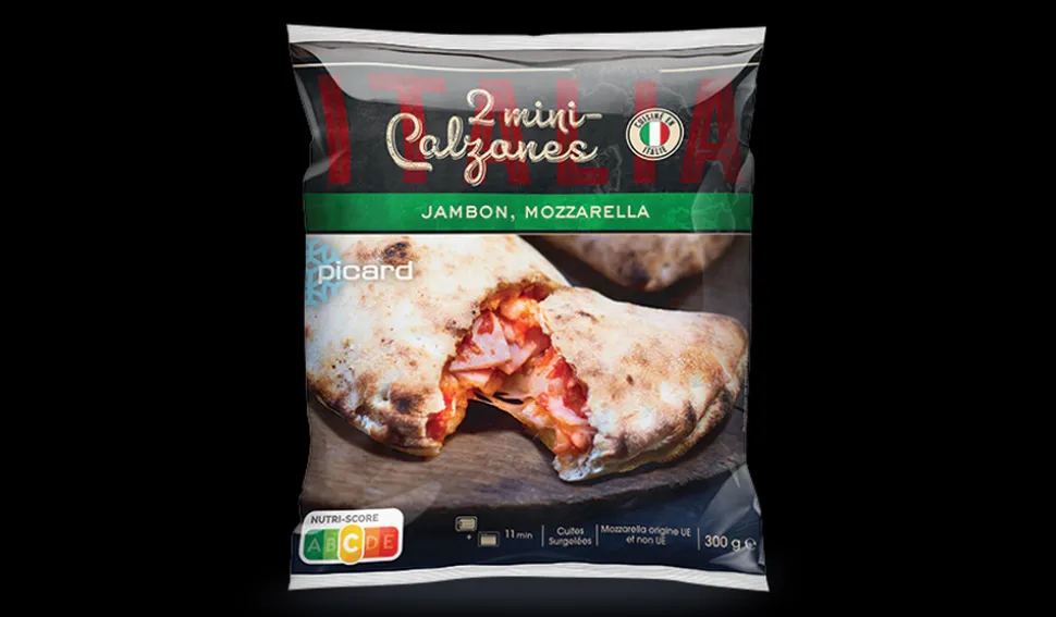 2 mini-calzones jambon mozzarella Italia