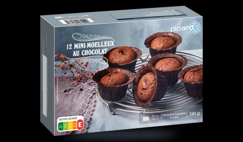 12 mini-moelleux au chocolat