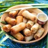 16 mini-nems : poulet-menthe, légumes-coriandre