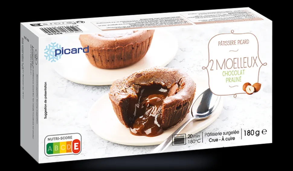 2 moelleux chocolat praliné