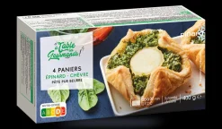 4 paniers épinard - chèvre