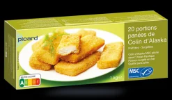 20 portions de colin d'Alaska MSC*