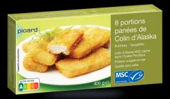 8 portions panées de colin d'Alaska MSC
