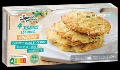 4 röstis de légumes et cheddar