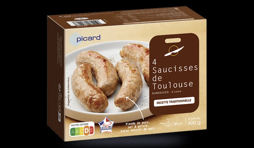 4 saucisses de Toulouse