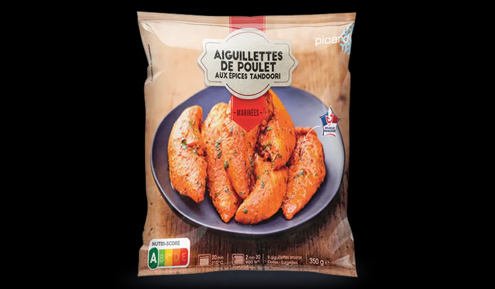 Aiguillettes poulet marinées aux épices tandoori
