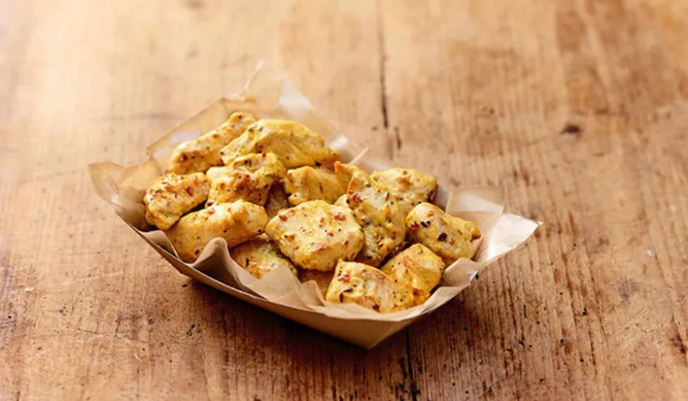Bouchées de filet de poulet curry coco