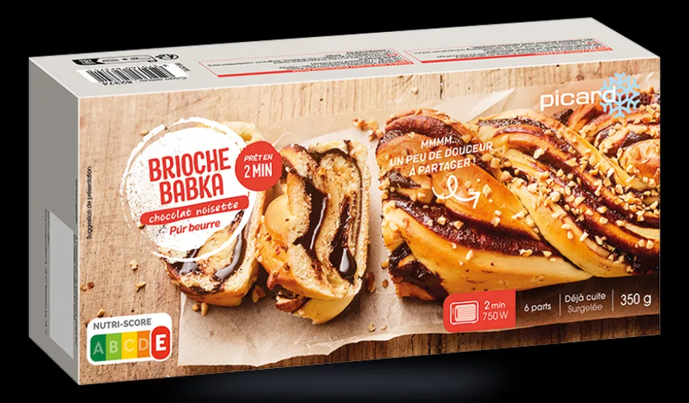 Brioche babka chocolat noisette, 6 parts