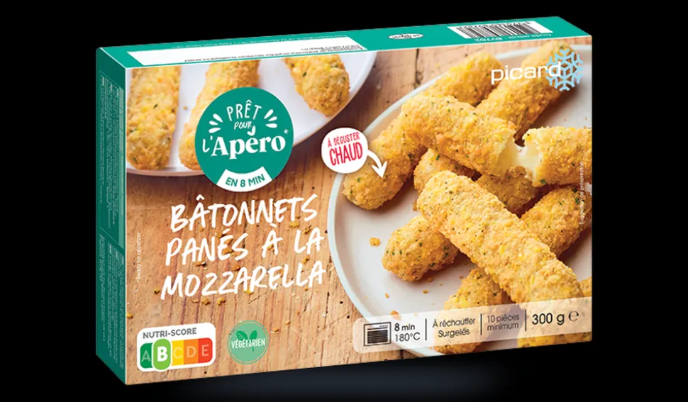 Bâtonnets panés à la mozzarella