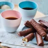 Bâtonnets sablés au chocolat au lait bio