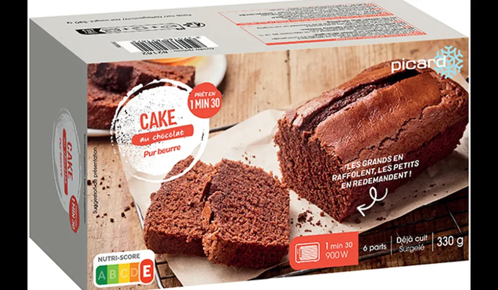 Cake au chocolat, 6 parts