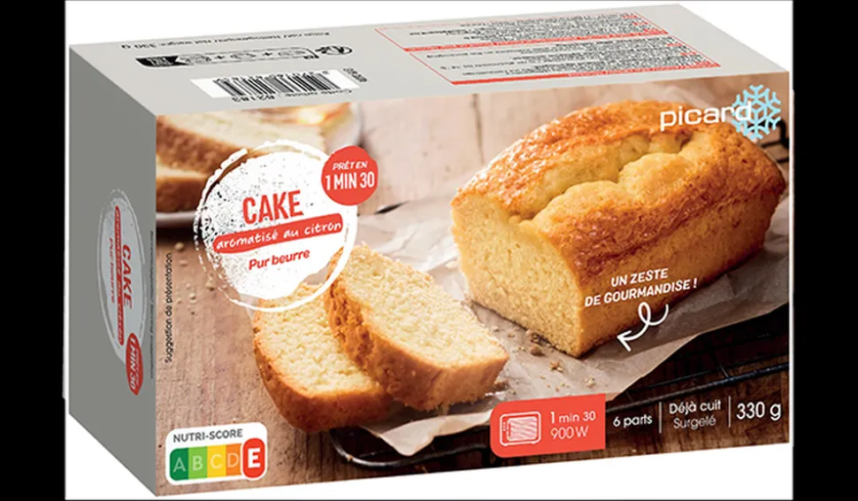 Cake au citron, 6 parts, pur beurre, à réchauffer