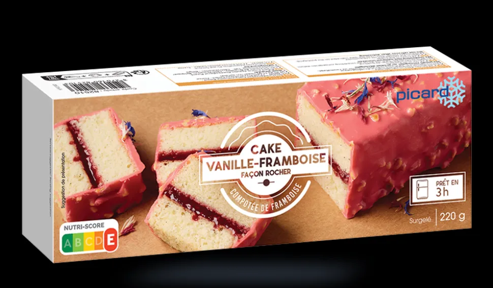 Cake vanille framboise façon rocher