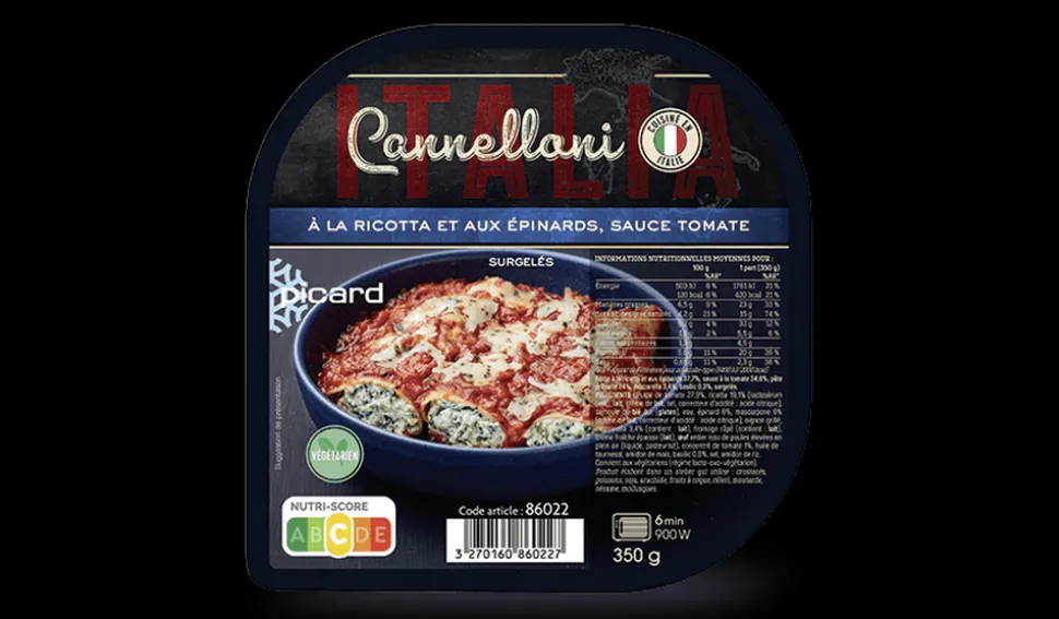 Cannelloni ricotta épinard et sauce tomate