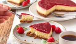 Cheesecake à la framboise, 6 parts