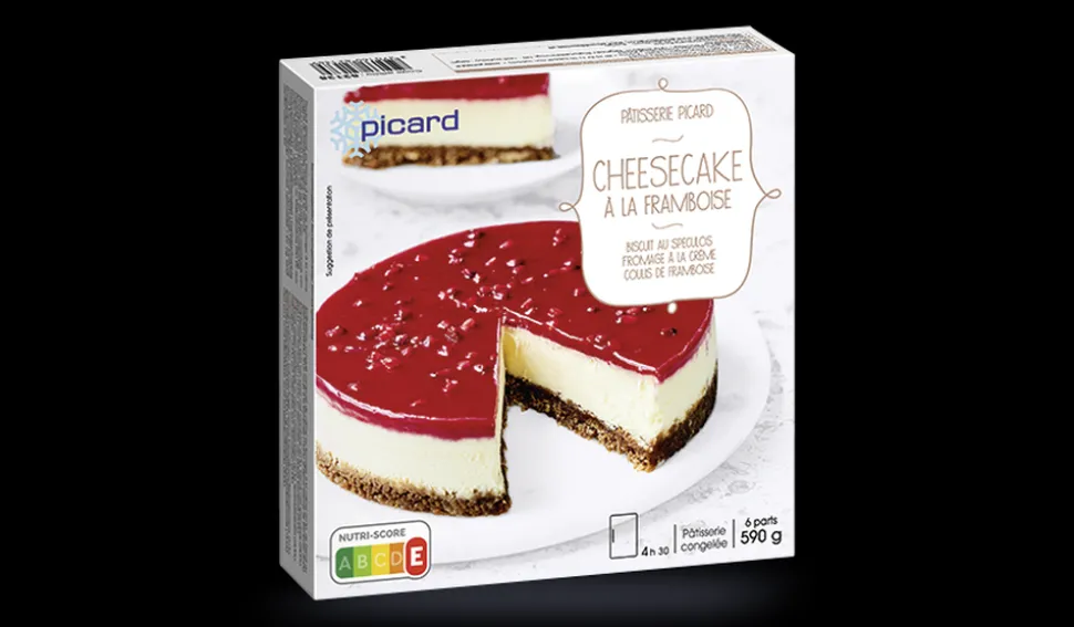 Cheesecake à la framboise, 6 parts