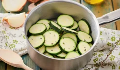 Courgettes en rondelles