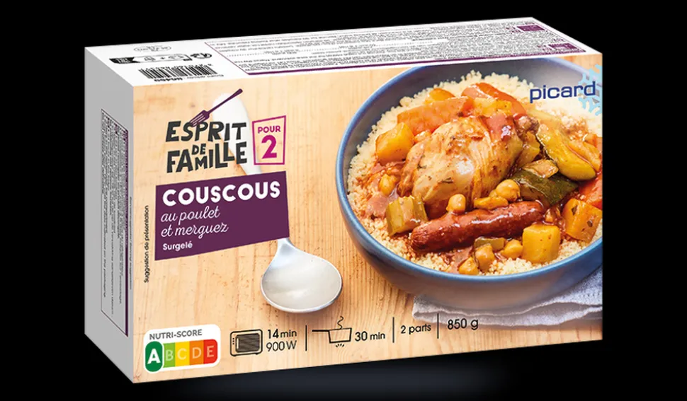 Couscous royal au poulet et merguez 2 parts