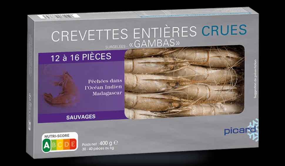 Crevette tropicale crue "Gambas" 12-16 p. sauvage