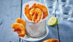 Crevettes panées, 10 à 12 pièces, élevées Equateur
