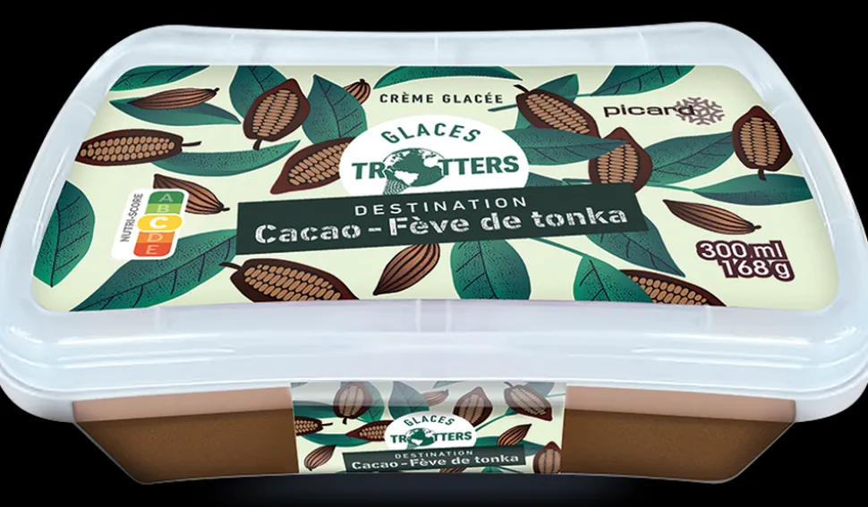 Crème glacée cacao fève de tonka