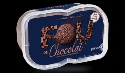 Crème glacée chocolat avec pépites de chocolat