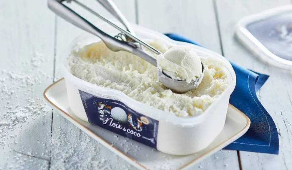 Crème glacée Fou de noix de coco