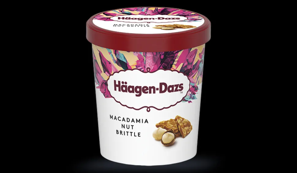 Crème glacée Macadamia Nut Brittle