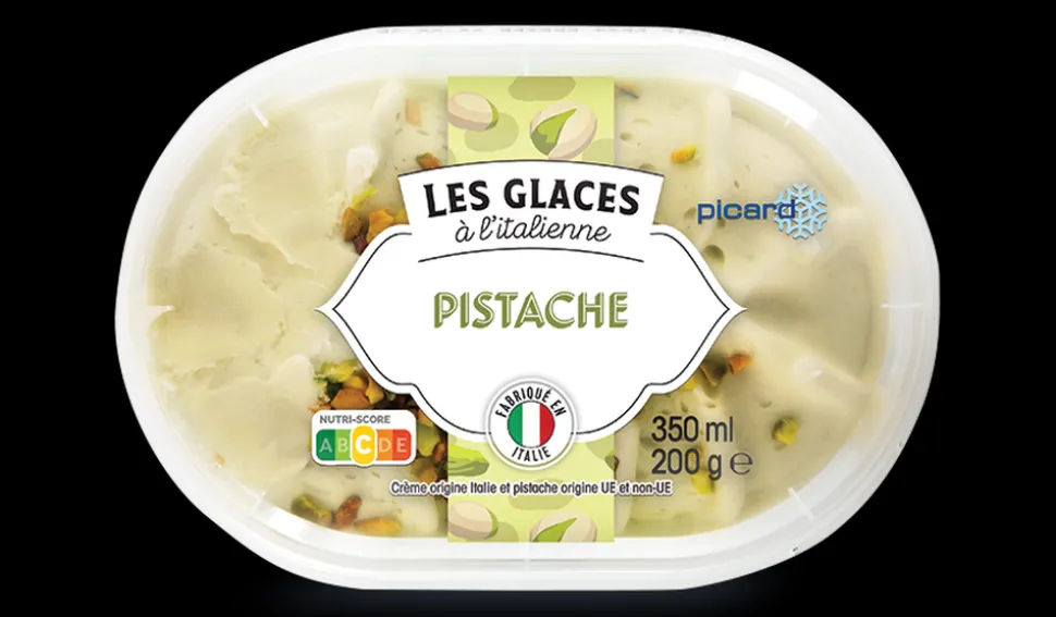 Crème glacée pistache à l'italienne