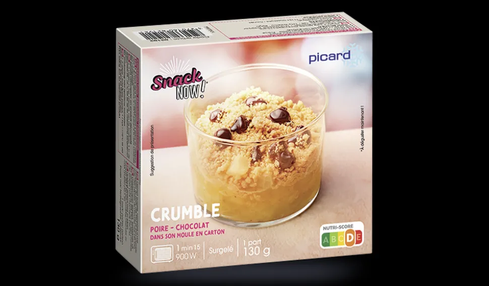 Crumble poire-chocolat