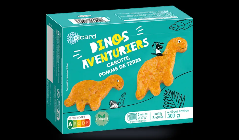 Dinos aventuriers, carotte, pomme de terre