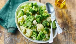 Duo de fleurettes bio (brocoli et chou-fleur)