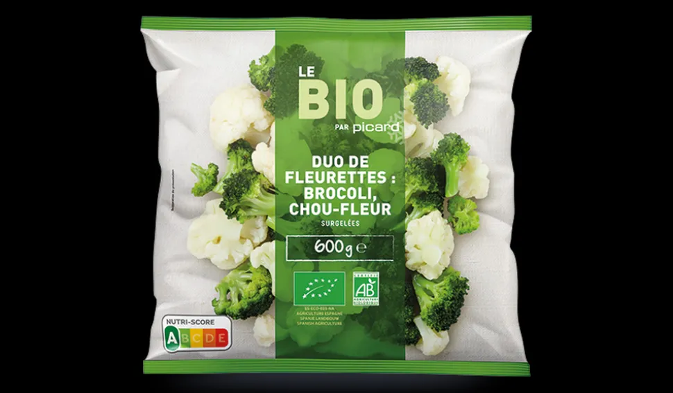 Duo de fleurettes bio (brocoli et chou-fleur)