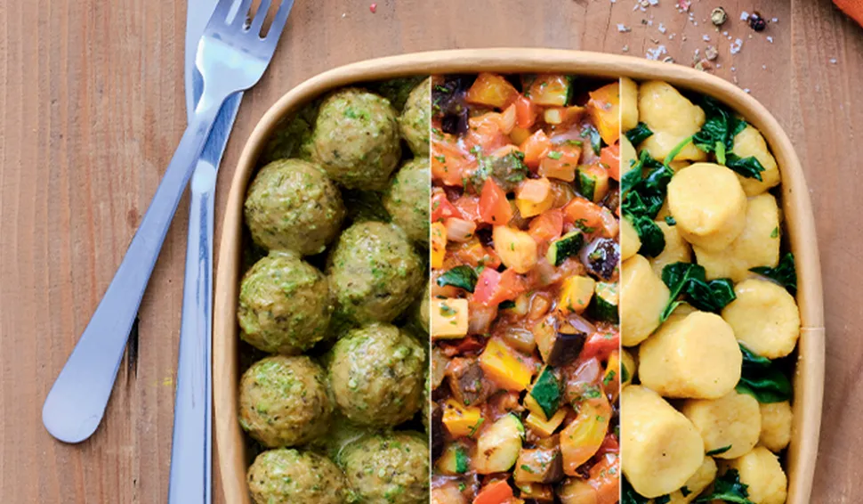 Falafels, sauce au basilic